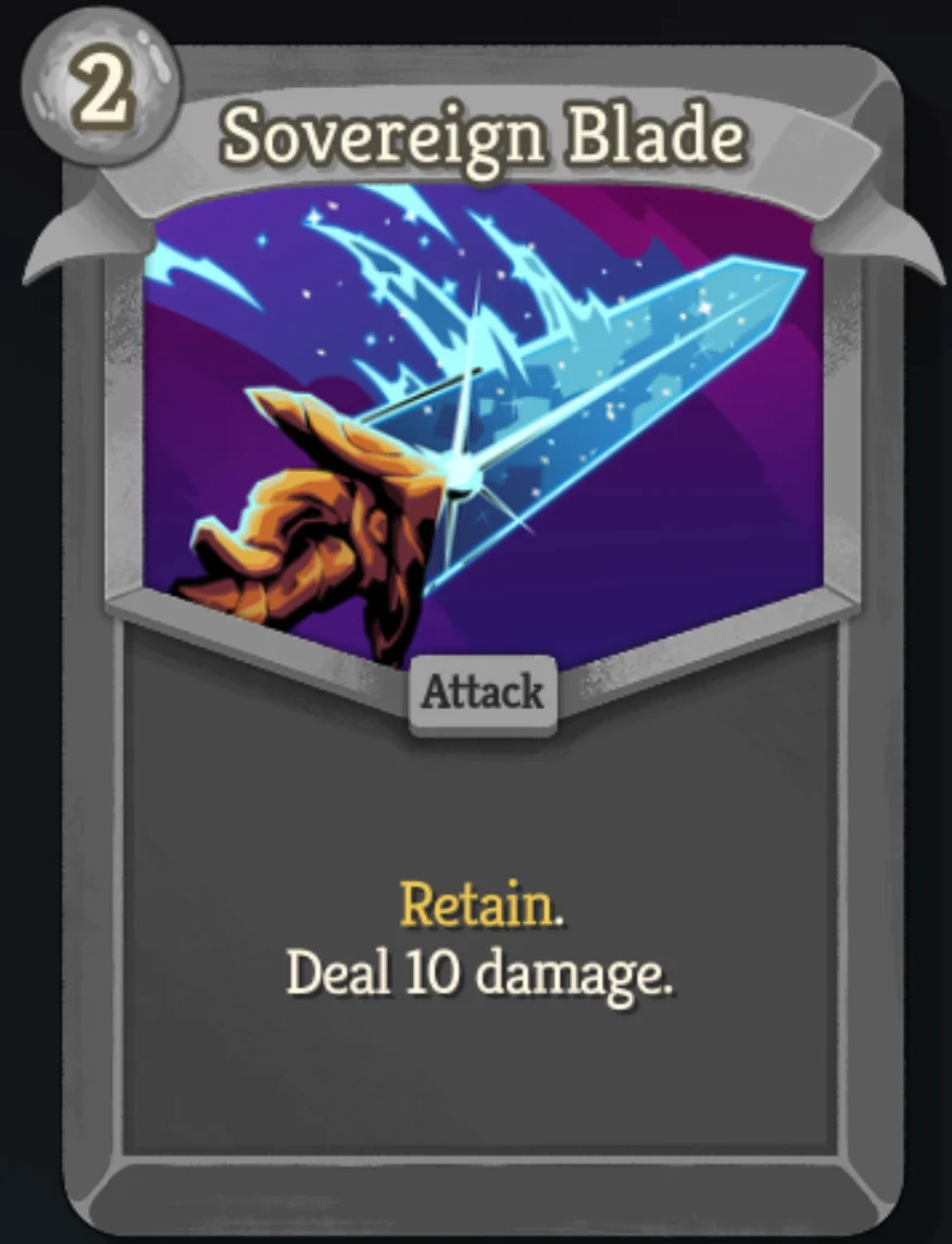 Sovereign Blade card - Slay the Spire 2